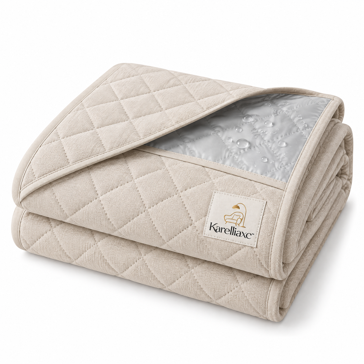 Karelliaxc™ Waterproof Sofa Pad – Quilted Couch Protector with Water-Resistant Inner Layer, Soft Padding & Multi-Purpose Furniture Coverage