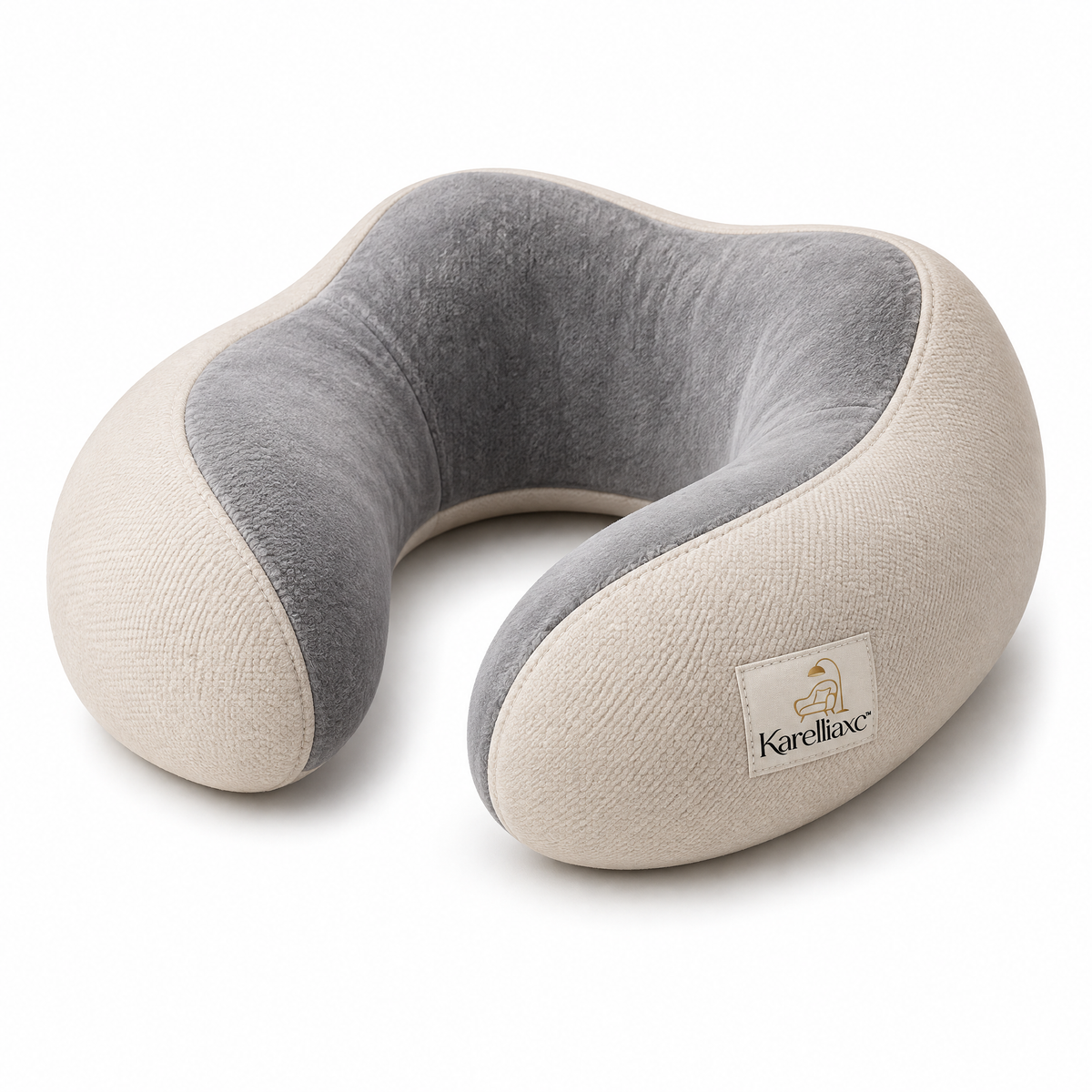 Karelliaxc™ Neck Support Pillow – U-Shaped Cervical Comfort Pillow with Wraparound Support & Soft Plush Interior